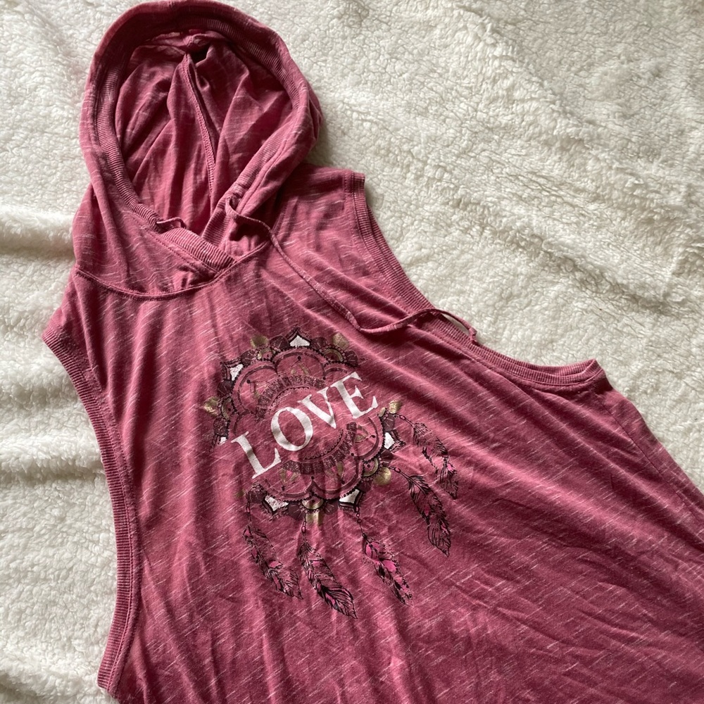 LOVE sleeveless hoodie shirt size 3XL/21